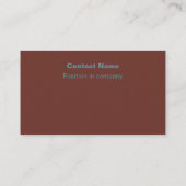 Luftseilbahn San Francisco dunkelrot Visitenkarte (Rückseite)