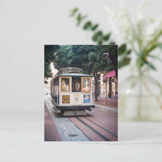 Luftseilbahn von San Francisco Postkarte (Stehend Vorderseite)