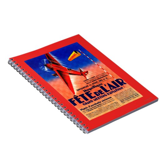 Luftshow mit Haryse Hilsz Werbeposte Notizblock (Rechte Seite)