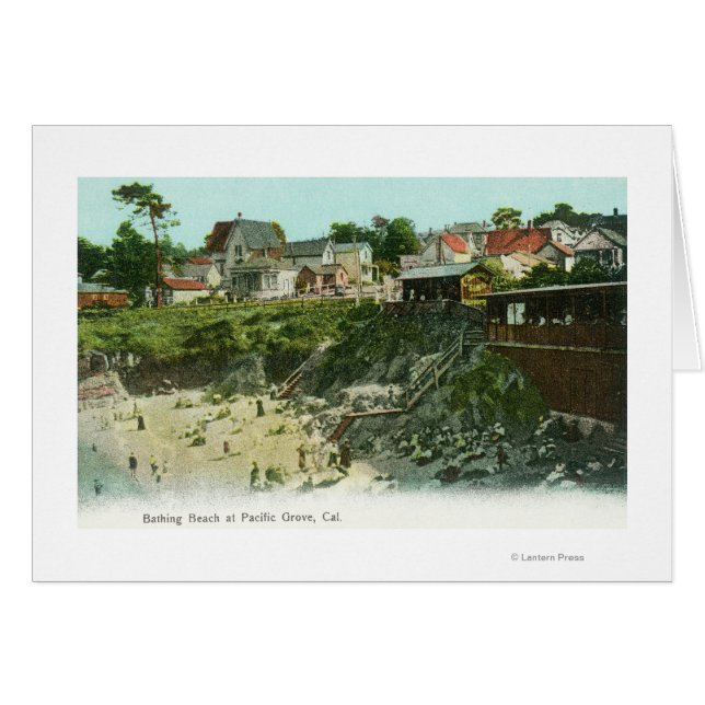 Luftsicht auf den Badestrand (Vorderseite (Horizontal))