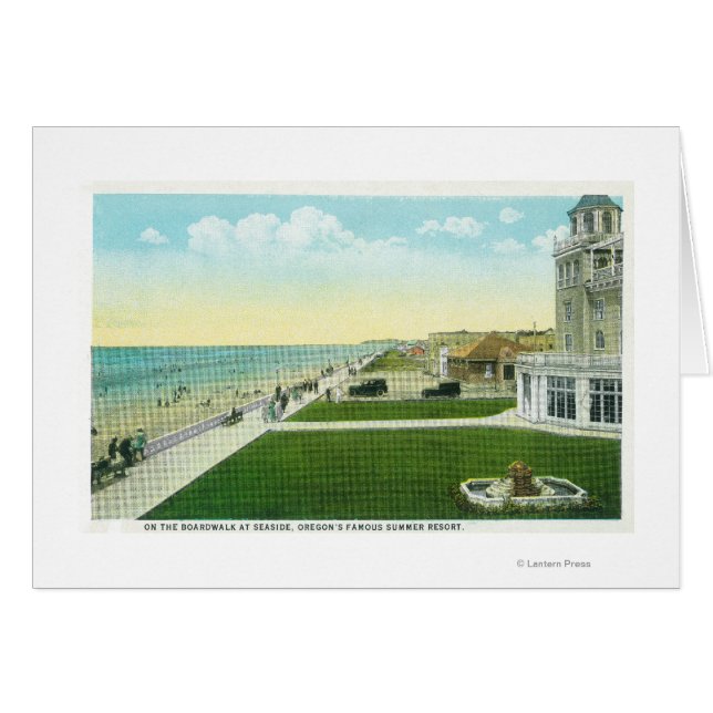 Luftsicht auf den BoardwalkSeaside, OR (Vorderseite (Horizontal))