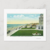 Luftsicht auf den BoardwalkSeaside, OR Postkarte (Vorderseite)