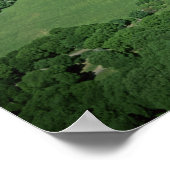 Luftsicht auf den Central Park und die Westseite Poster (Ecke)