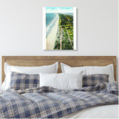 Luftsicht auf den Strand Leinwanddruck (Insitu (Schlafzimmer))