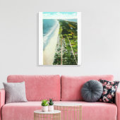 Luftsicht auf den Strand Leinwanddruck (Insitu (Wohnzimmer))