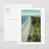 Luftsicht auf den Strand Postkarte (Vorne/Hinten)