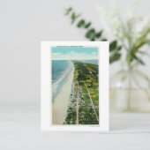Luftsicht auf den Strand Postkarte (Stehend Vorderseite)
