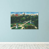 Luftsicht auf die öffentlichen Gärten, Beacon Hill Leinwanddruck (Insitu (Holzboden))