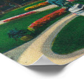 Luftsicht auf die öffentlichen Gärten, Beacon Hill Poster (Ecke)