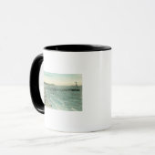 Luftsicht auf San Mateo Beach und Pier Tasse (Vorderseite Links)