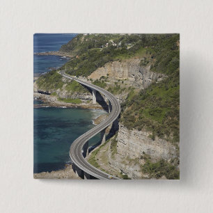 Luftsicht auf Sea Cliff Bridge in der Nähe von Wo Button