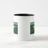 Luftsicht auf Shasta-Stausee, See, Berg bei Tasse (Zentrum)