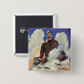 Luftstreitkräfte der Armee Button (Vorne & Hinten)