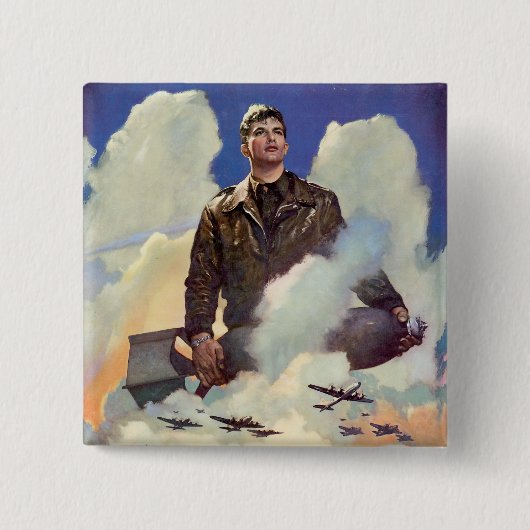 Luftstreitkräfte der Armee Button (Vorderseite)