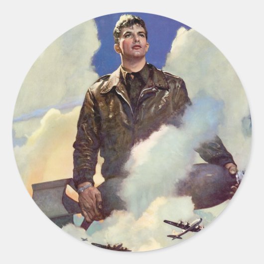 Luftstreitkräfte der Armee Runder Aufkleber (Vorderseite)