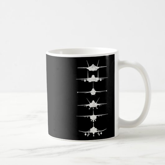Luftstreitkräfte Kampfjets F-4 F-111 F-15 F-16 F-2 Kaffeetasse (Rechts)
