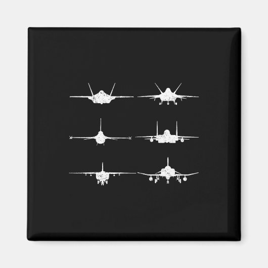 Luftstreitkräfte Kampfjets F-4 F-111 F-15 F-16 F-2 Magnet (Vorne)