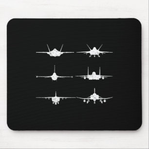 Luftstreitkräfte Kampfjets F-4 F-111 F-15 F-16 F-2 Mousepad