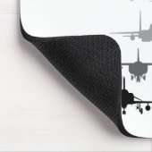 Luftstreitkräfte Kampfjets F-4 F-111 F-15 F-16 F-2 Mousepad (Ecke)