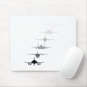 Luftstreitkräfte Kampfjets F-4 F-111 F-15 F-16 F-2 Mousepad (Mit Mouse)
