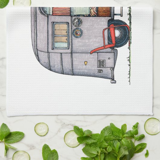 Luftstrom-Anhänger Geschirrtuch (Gefaltet)