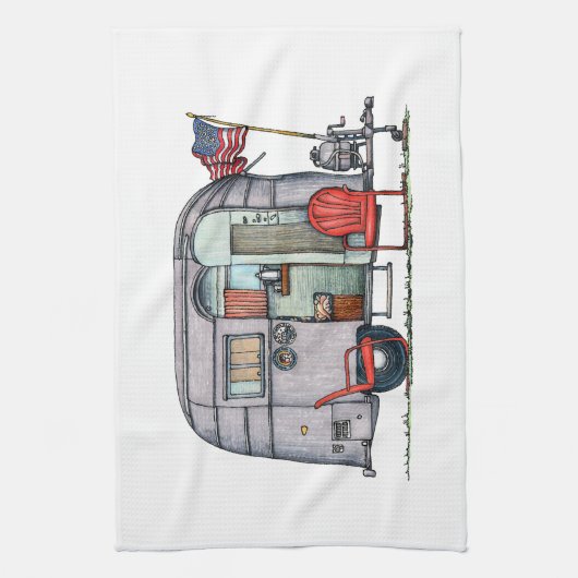 Luftstrom-Anhänger Geschirrtuch (Vertikal)