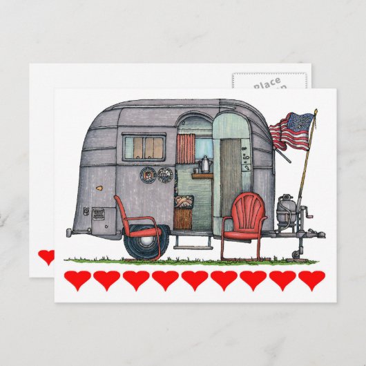 Luftstrom Postkarte (Vorne/Hinten)