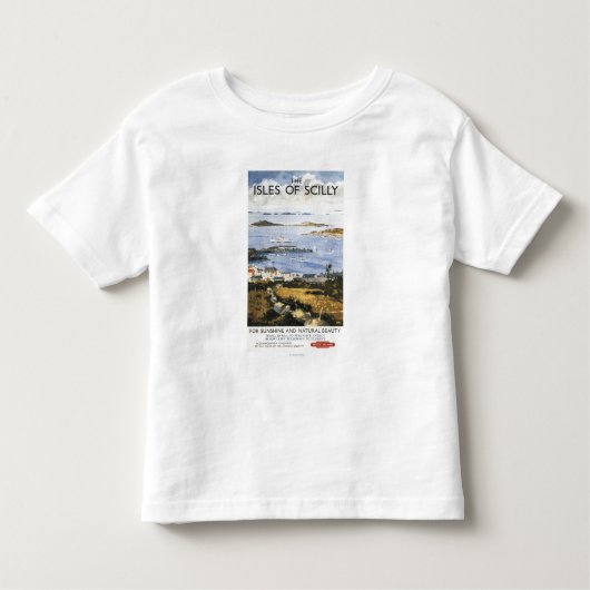 Luftszene des Stadt-und Dock-Eisenbahn-Plakats Kleinkind T-shirt (Vorderseite)