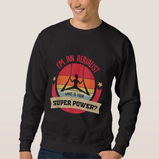 Lufttänzer oder Luftschiff oder ich bin Aerialist Sweatshirt (Vorderseite)