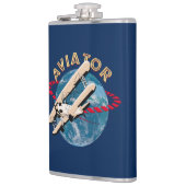 Lufttransporter auf der Welt Flachmann (Links)