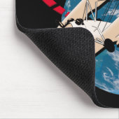 Lufttransporter auf der Welt Mousepad (Ecke)