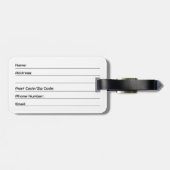 Lufttrommel-Ansicht von schneebedeckten Baumkronen Gepäckanhänger (Rückseite horizontal)