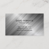 Lufttrommel Berufliches Metall Visitenkarte (Rückseite)