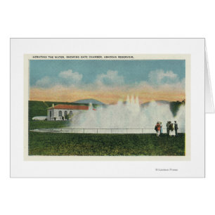 Lüftung des Wassers an Ashokan Reservoir