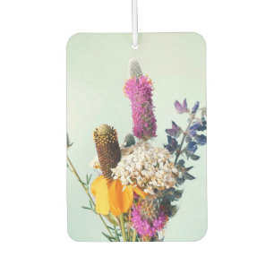Luftverbesserer mit Wildblumenmotiv Autolufterfrischer