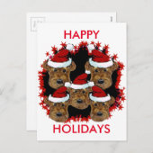 LUFTVERKEHR FEIERTAGSPOSTKARTE (Vorne/Hinten)