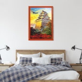 Luftverkehr mit Pagoda Leinwanddruck (Insitu (Schlafzimmer))