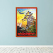 Luftverkehr mit Pagoda Leinwanddruck (Insitu (Holzboden))