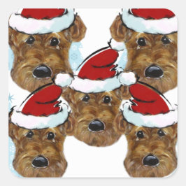 LUFTVERKEHR QUADRATISCHER AUFKLEBER