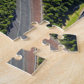 Luftverkehr über Autobahnkreuz Puzzle (Seite)