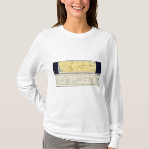 Luftverkehrslinie von Los Angeles nach Columbus T-Shirt