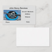 Luftverkehrsmechanismus Visitenkarte (Vorne/Hinten)