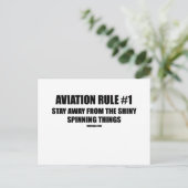 LUFTVERKEHRSREGELUNG 1 POSTKARTE (Stehend Vorderseite)