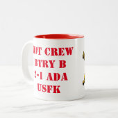 Luftverteidigungs-Artillerie-Trinkbehälter Zweifarbige Tasse (Vorderseite Links)