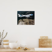 Luftwaffe 1 fliegt über Mount Rushmore Poster (Küche)