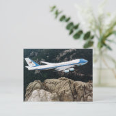 Luftwaffe 1 über Mt. Rushmore Postkarte (Stehend Vorderseite)