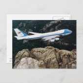 Luftwaffe 1 über Mt. Rushmore Postkarte (Vorne/Hinten)