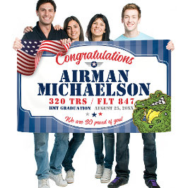 Luftwaffe Abschluss 320 TRS Gators Mascot 3x5' Banner