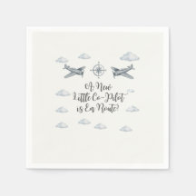 Luftwaffe Baby Shower Servietten Little Co-Pilot