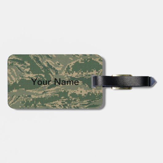 Luftwaffe Camouflage Personalisierte Gepäckmarke Gepäckanhänger (Rückseite horizontal)